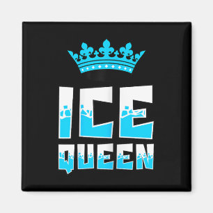 Eiskönigin Grafik Eisangeln Fischer Eis Angelrute  Magnet