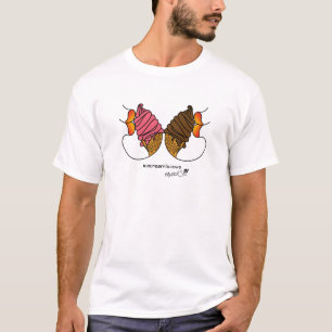 Eiskräutermuschel S Erdbeerschokolade T-Shirt