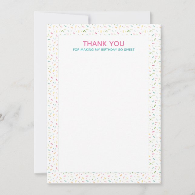 Eiskrem Party Vielen Dank Einladung (Vorderseite)