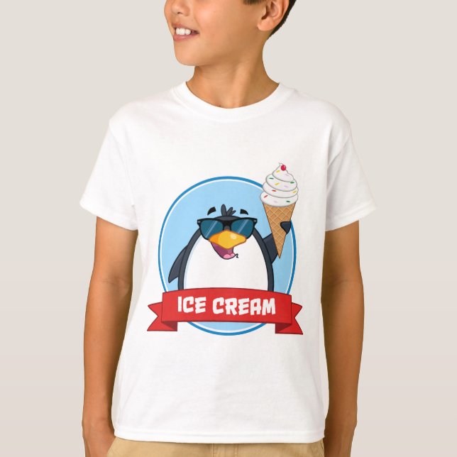Eiskrem Penguin T-Shirt (Vorderseite)