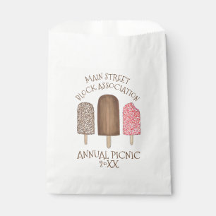 Eiskrem Sozialer Picknickblock Party Popsicles Geschenktütchen