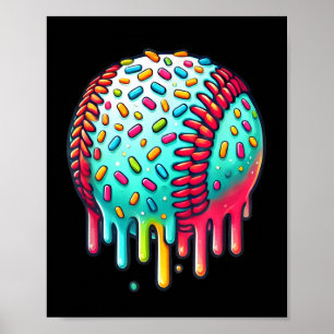 Eiskrem Tropfen Baseball Stuff Baseball Tropfen fü Poster