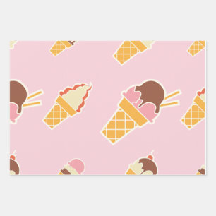Eiskrempapier Geschenkpapier Set
