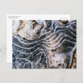 Eiskristall-Foto Postkarte