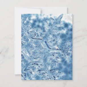 Eiskristall Fraktal Snowflake Feiertagskarte
