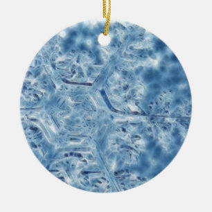 Eiskristall Fraktal Snowflake Keramik Ornament