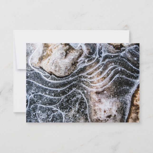 Eiskristall-Naturfotokarte (Vorderseite)