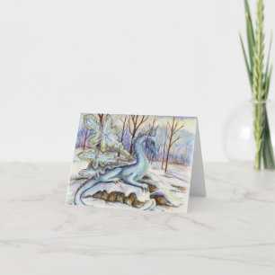 Eiskristalle Feiertagskarte