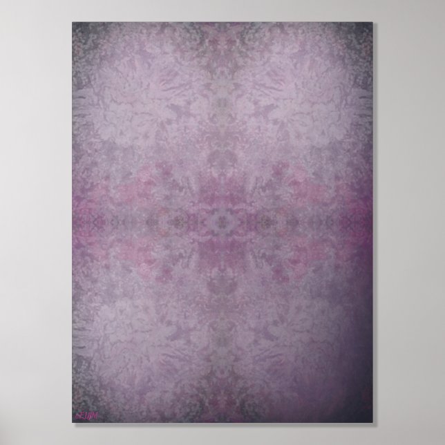 Eiskristalle III Silberfolie Foliendrucke (Vorderseite)