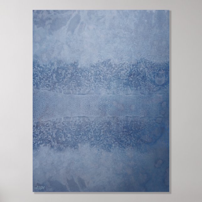 Eiskristalle VII Silberfolie Foliendrucke (Vorderseite)