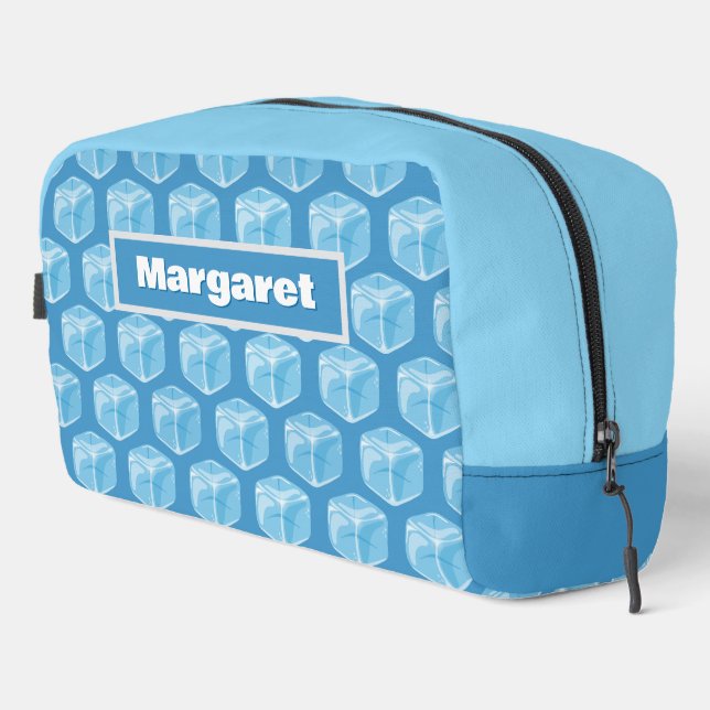 Eiskuben Blue Toilettenbeutel Waschbeutel (Rechte Ecke)