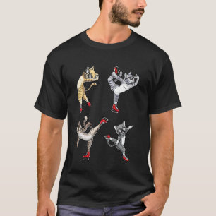 Eiskunstlauf Katze T-Shirt
