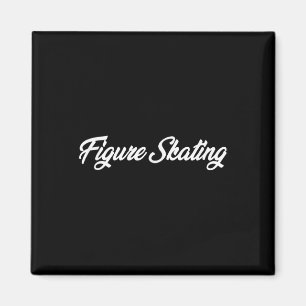 Eiskunstlauf Kursiver Text Novelty Hobby Magnet