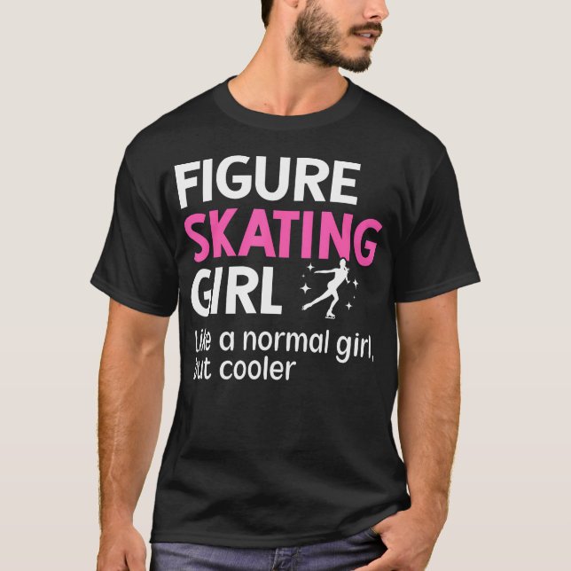 Eiskunstlauf Mädchen Definition Abbildung T-Shirt (Vorderseite)