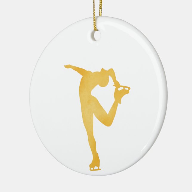 Eiskunstlauf-Spinnenschmuck Keramik Ornament (Links)