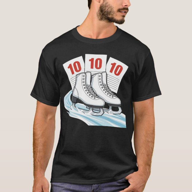 Eiskunstläufer mit Bewertungstafeln - Shirts & Swe (Vorderseite)