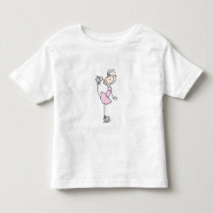 Eiskunstläuferin im rosa Kleid T-Shirts und Gesche
