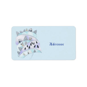Eisland Baby   Adressaufkleber