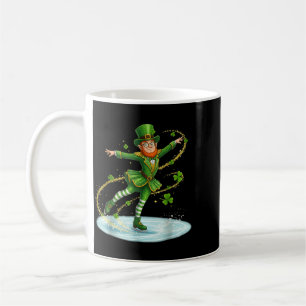 Eislauf Kobold St Patricks Day Kleeblatt Kaffeetasse