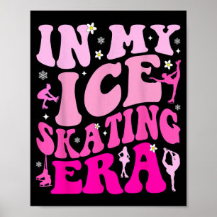 Eislauf-Vibes Schlittschuh-Coach Figure Hockey Sch Poster