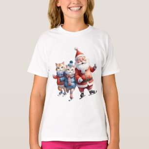 Eislaufen auf einem zugefrorenen Teich T-Shirt