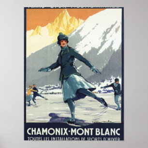 Eislaufen - PLM Olympischer Werbeposter Poster