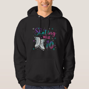 Eislaufen Rollender 10. Geburtstag Party Mädchen F Hoodie