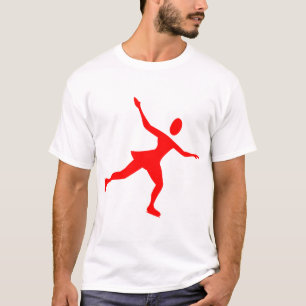 Eislaufen - Rot T-Shirt