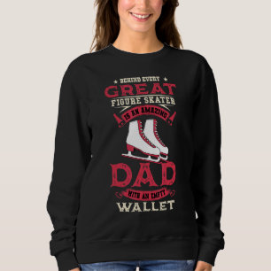 Eislaufender Vater läuft Eiskunstlauf Sport Vater Sweatshirt