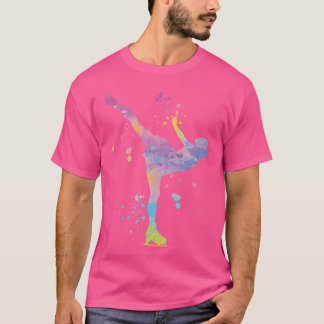 Eisläuferin Eiskunstlauf Farbige Mädchen Eislaufen T-Shirt