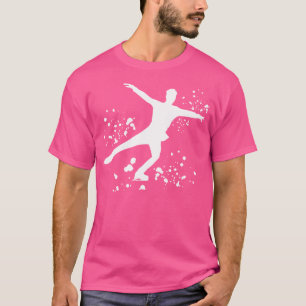 Eisläuferin Eiskunstlauf Farbige Mädchen Eislaufen T-Shirt