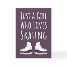 Eislaufkarten Mädchen Rosa Süß Weiblich Für Kinder