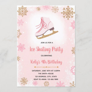 Eislaufparty-Einladung Einladung