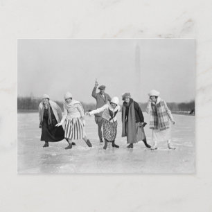Eislaufrennen, 1925 postkarte