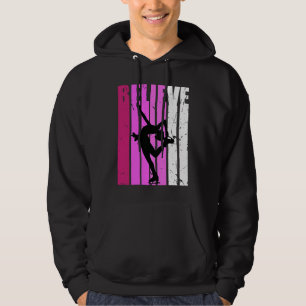 Eislaufschuhe Eislaufen Pink Team Fan Glaube Mo Hoodie