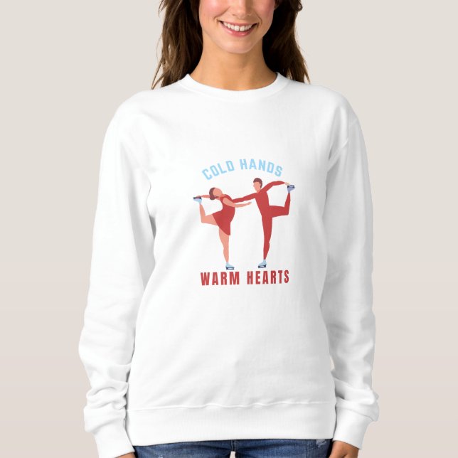 Eislaufschuhe Wintersport Modern Sweatshirt (Vorderseite)
