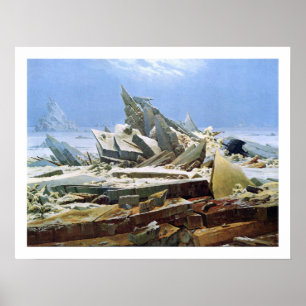 Eismeer - Gemälde von Friedrich Poster