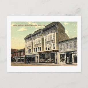 Eisner-Gebäude, Red Bank NJ Vintage Postkarte