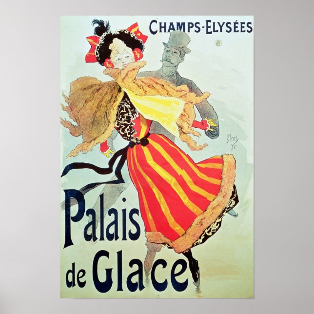 Eispalast', Champs Elysees, Paris, 1893 Poster (Vorne)