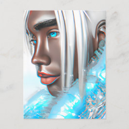 Eisprinz Melanin Black Boy Magic Bruh Winter Bro Postkarte