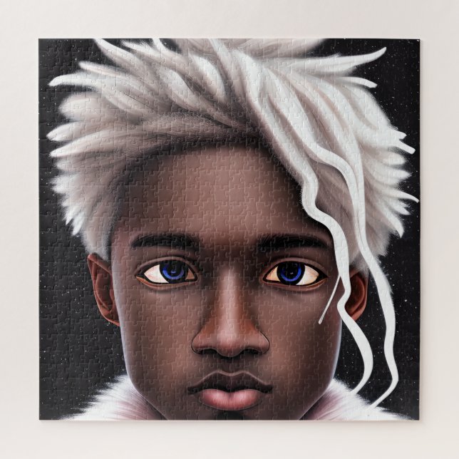 Eisprinz Melanin Black Boy Magic Bruh Winter Bro Puzzle (Vertikal)