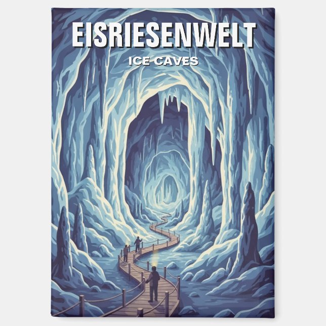 Eisriesenwelt Ices Caves Österreich Magnet (Vorderseite)
