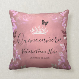 Eisrosa Extravagante Rose Quinceanera Pink Throw K Kissen