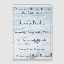 Eisscholle Magnetic Save the Date Magnetkarte