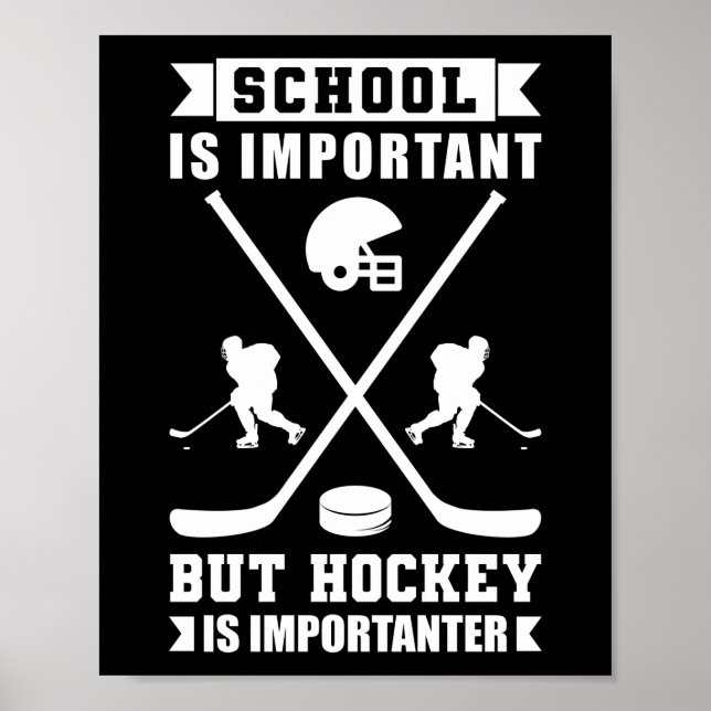 Eisschule ist wichtig, Hockey ist aber wichtiger Poster (Vorne)
