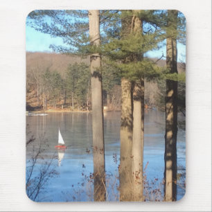 Eissegeln auf dem See — Mousepad