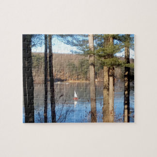 Eissegeln auf dem See — Puzzle