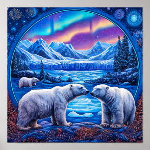 Eisshow-Auftritt der Eisbären 🐻‍❄️❄️⛸️ Poster