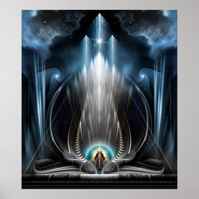 Eissicht des imperialen Aussichtswandplakats Poster (Vorne)