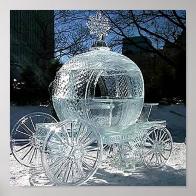 Eisskulptur Poster (Vorne)